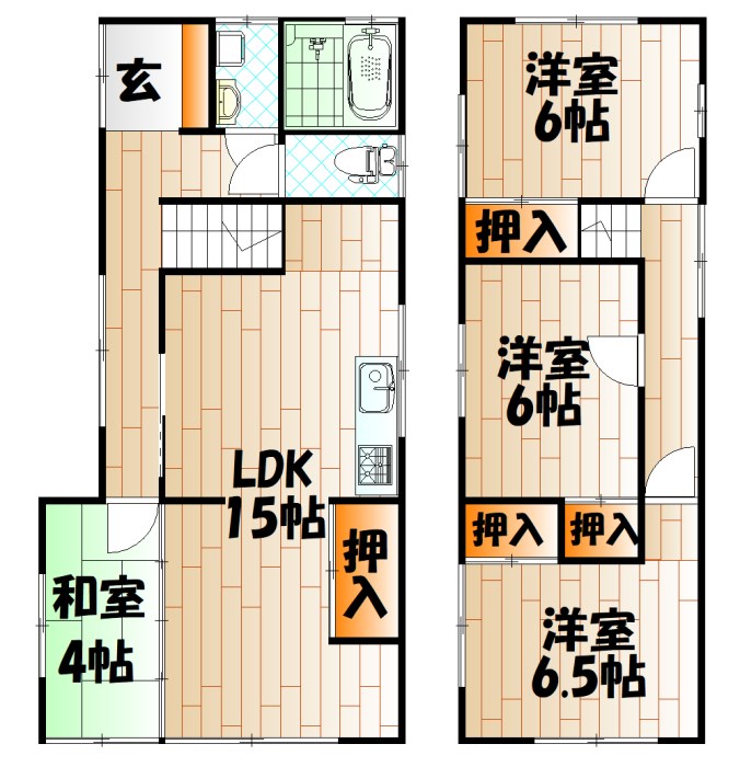 千防三丁目戸建  間取り