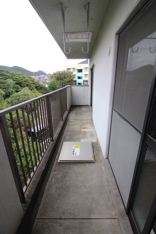 上二十町スカイマンション  ベランダ