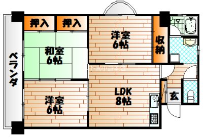 角田ビル片野新町 間取り