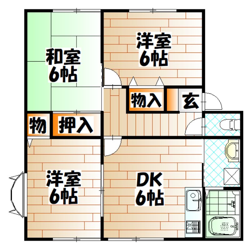 ウィンディア赤坂A棟 間取り