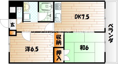 足立インターハイツ  間取り