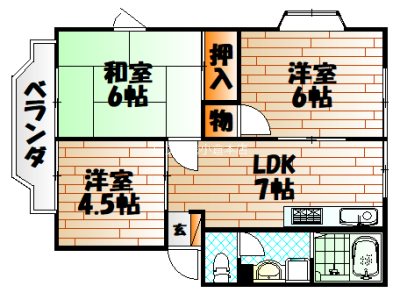 ウィンディアK  間取り