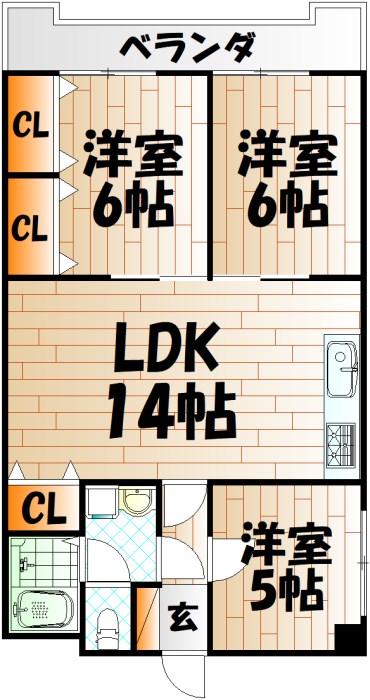 第10岡部ビル 間取り