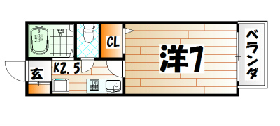 カンパーニュ出屋敷Ⅱ 間取り