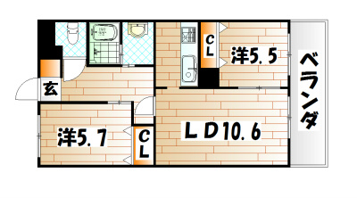 ラフォーレ高尾Ⅱ 間取り