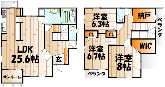 企救丘四丁目戸建 間取り