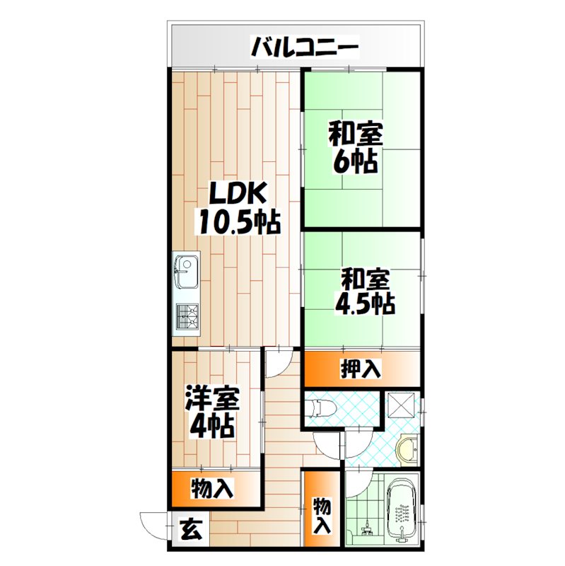 プリンセス　ルパン　Ⅱ 間取り