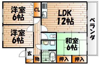 ニューセジュール緑ヶ丘　D棟   間取り