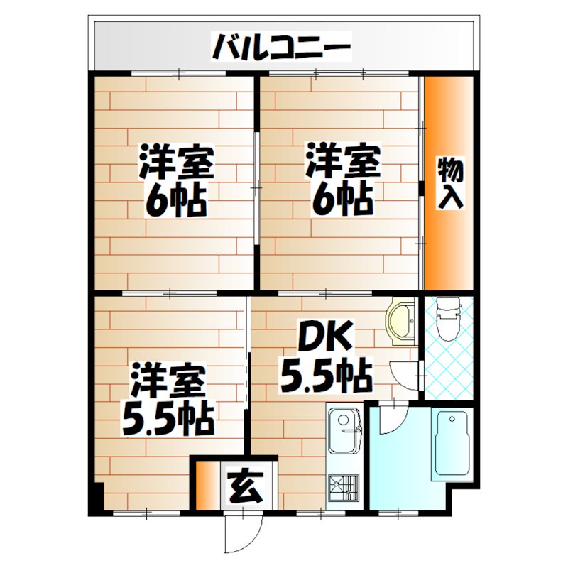 フィオーレ大里  間取り