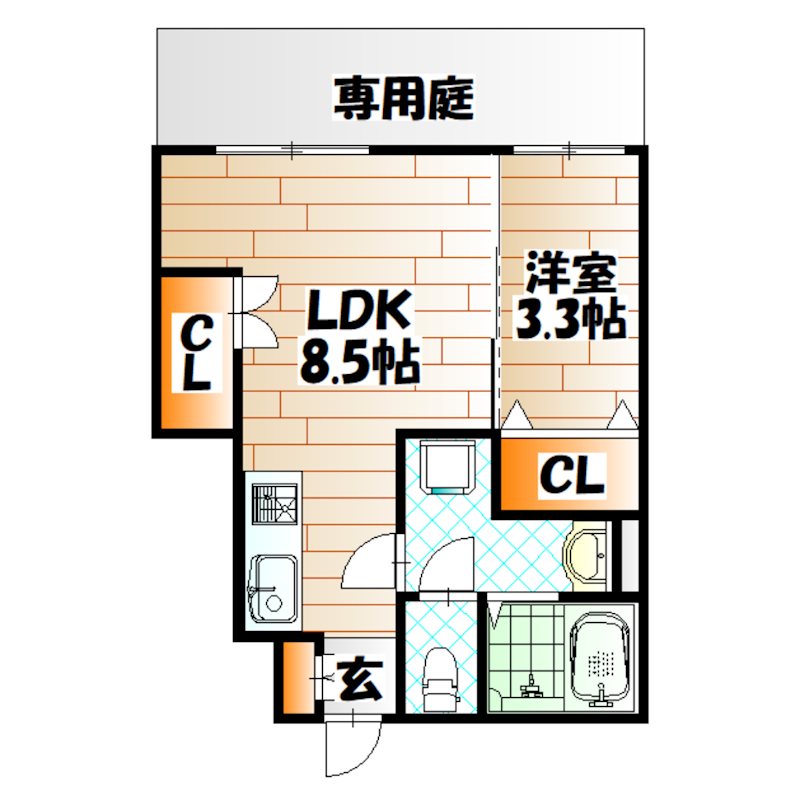 コンフォートプレイス小倉 間取り