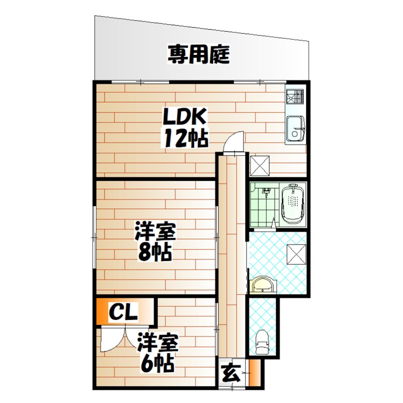 羽山貸家 間取り