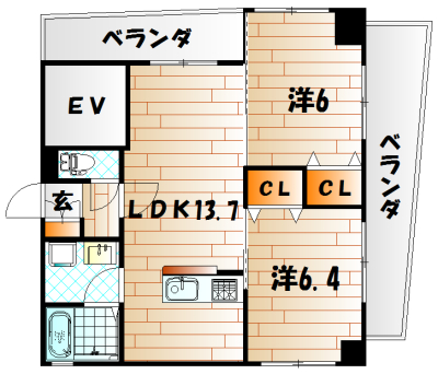 WIN小倉  間取り