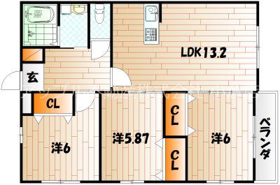 ブランボヌール小倉 間取り