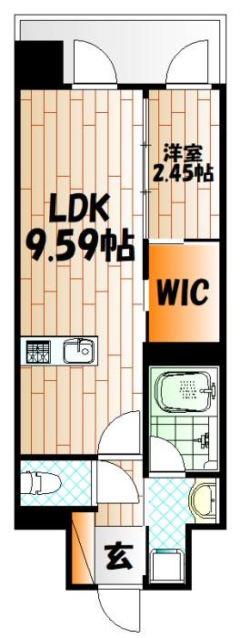 福岡県北九州市小倉北区黄金１丁目2-10 間取り