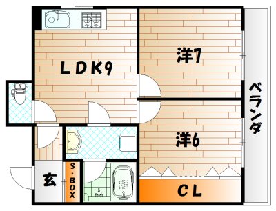 サンフラワーハイツ  間取り