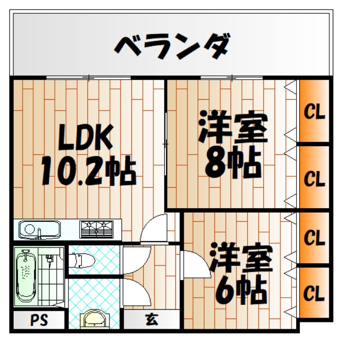 アーバンKN5   間取り