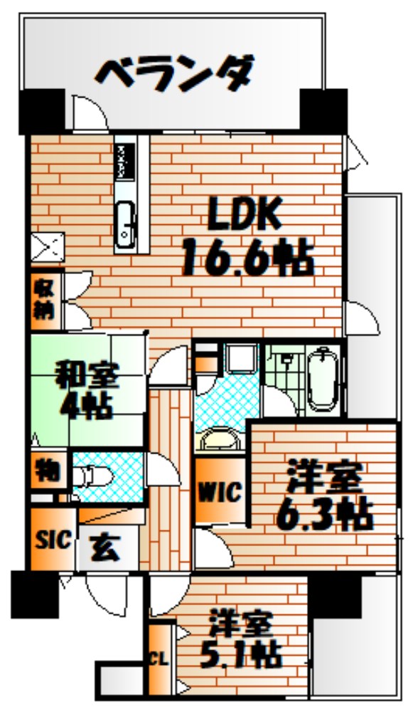 以和貴マンション須賀町  間取り