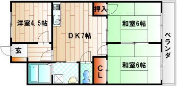 シャトレ吉野町 間取り