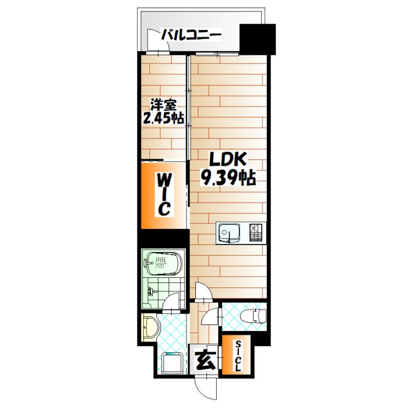 福岡県北九州市小倉北区黄金１丁目2-10 間取り