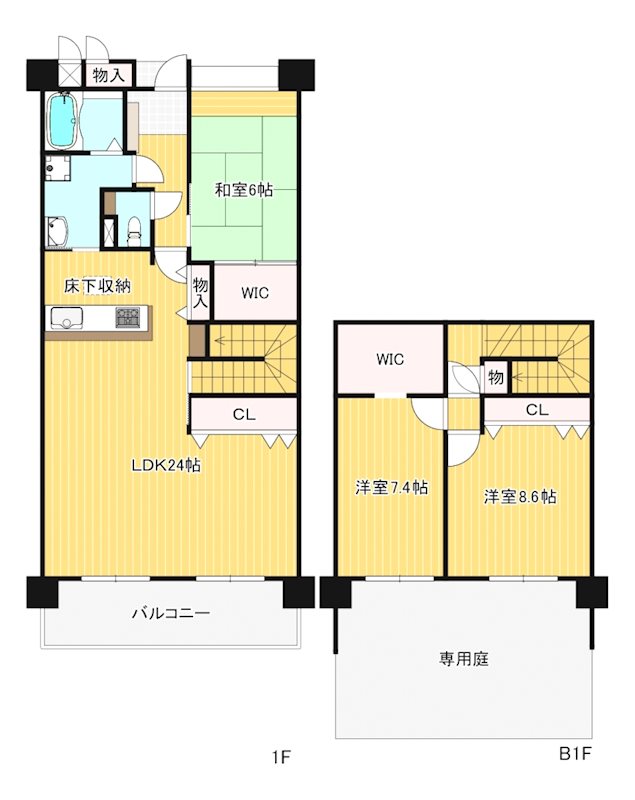 ペルル企救丘弐番館  間取り