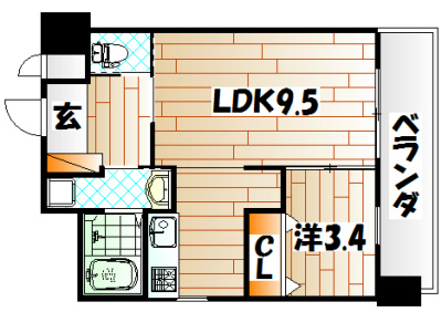 フェリシエ馬借   間取り