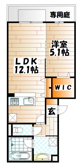 HABITAT YOSHINO   間取り