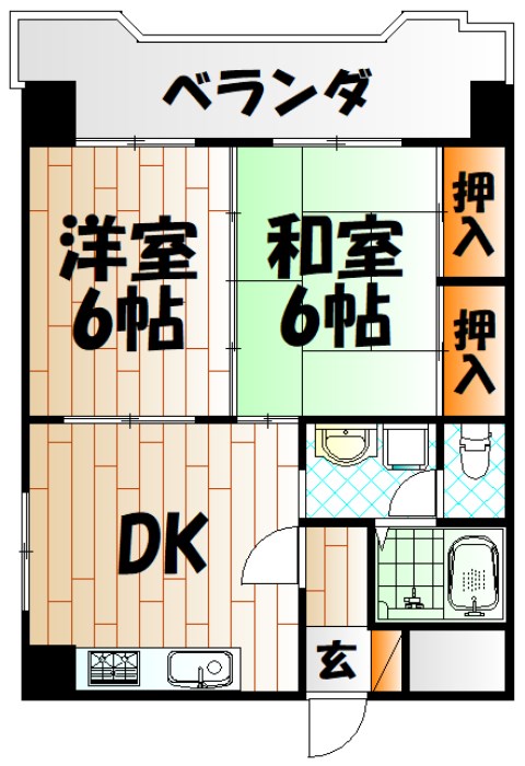 コーポ小林 小倉 間取り