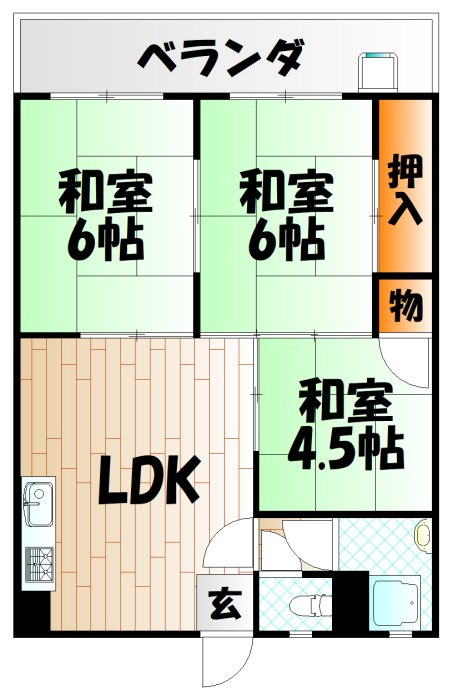 オアシス大畠 間取り