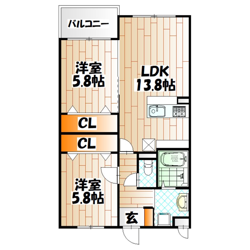 KIRA　HIAGARI 間取り
