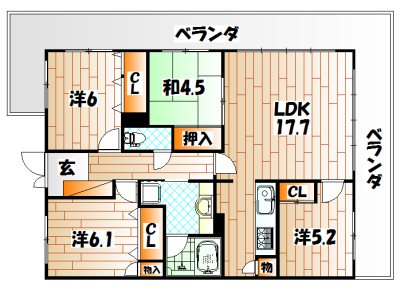 アクロス小倉セントラルスクエア 間取り