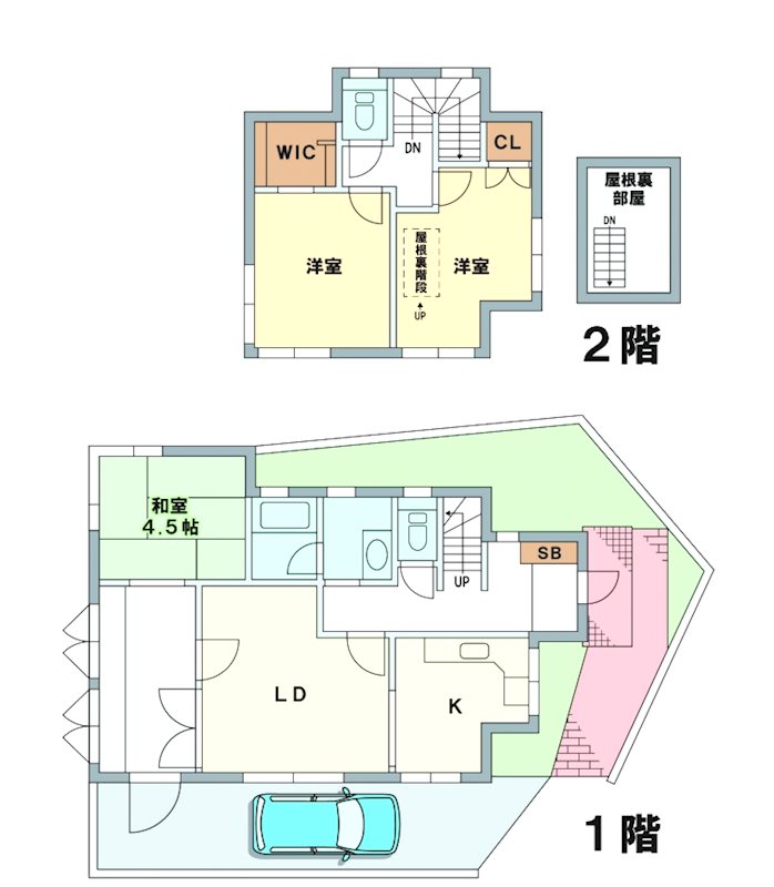 妙見町貸家 間取り