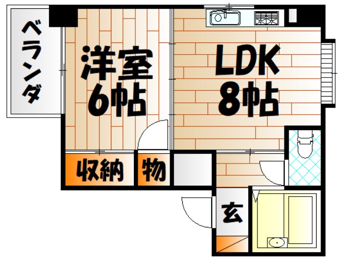 コーポ小林 小倉 間取り