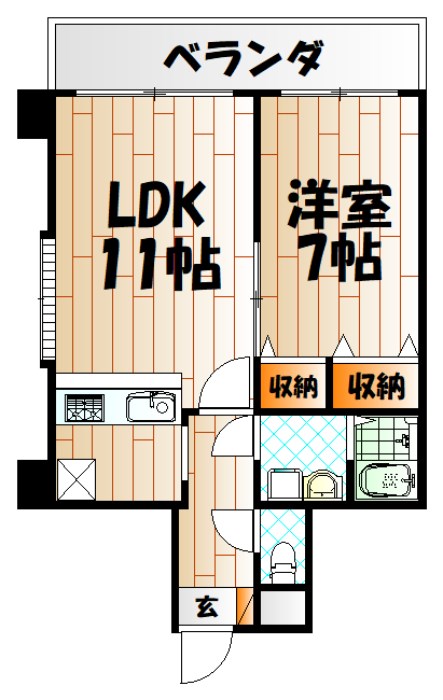 堺町センタービル 間取り