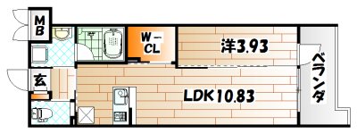 ウィングス城野駅前 間取り