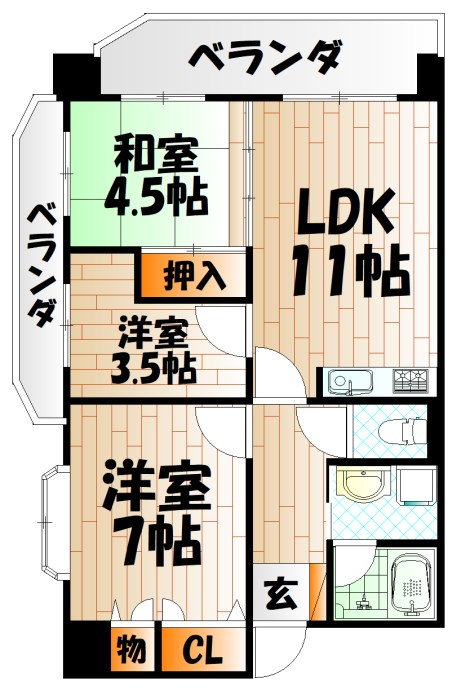 ラディア霧ヶ丘  間取り