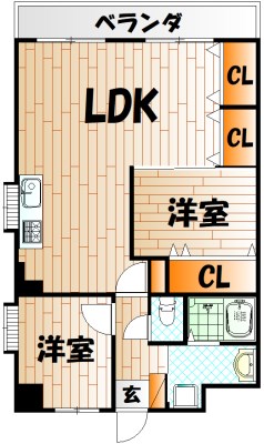 ビブレ西小倉 A棟  間取り