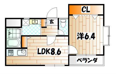アンビエンス小倉駅前  間取り