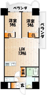 ロイヤルノースナイン 間取り