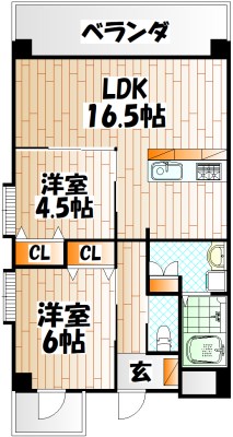 ルネス到津の森 間取り