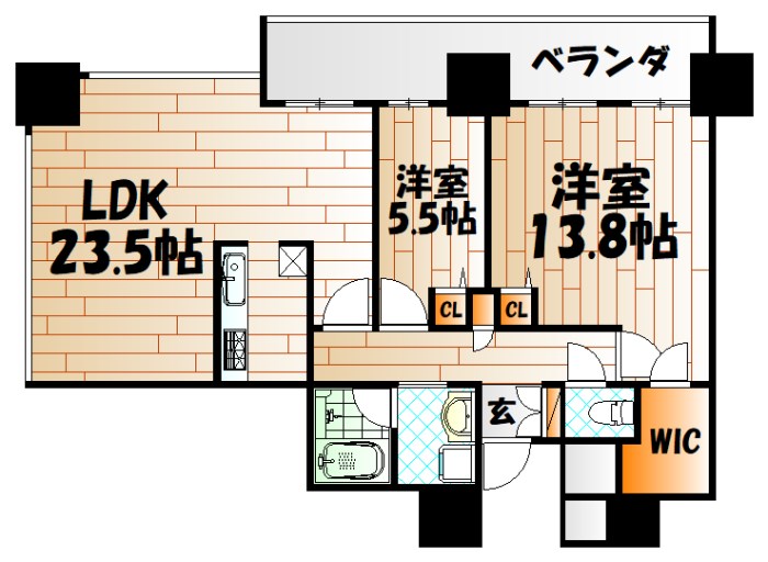 小倉D.C.TOWER  間取り