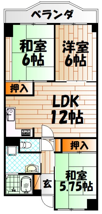 ファミリーハイツ霧ヶ丘 間取り