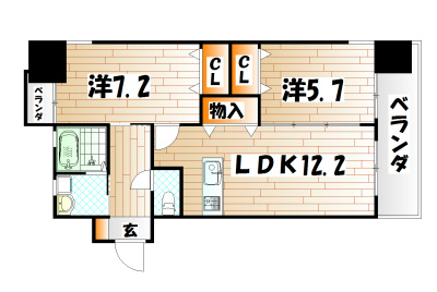 レジェンド砂津  間取り