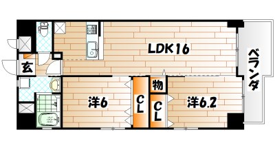 メゾンド・ファミーユ門司港 間取り