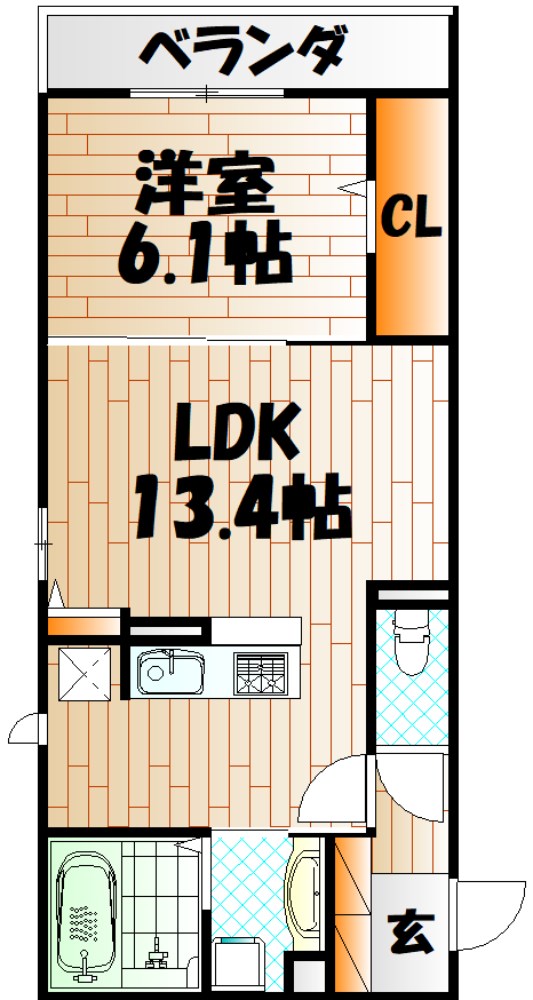 D-ROOM貴船 間取り
