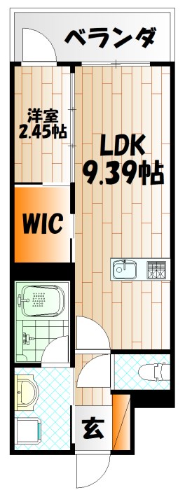 福岡県北九州市小倉北区黄金１丁目2-10 間取り