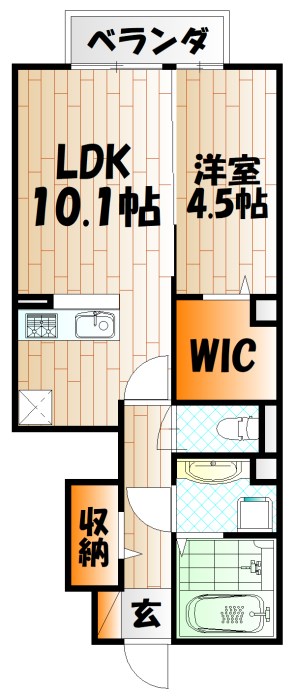 Ｄ-room泉台 A棟 間取り