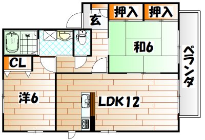 アネシス一枝Ｂ  間取り