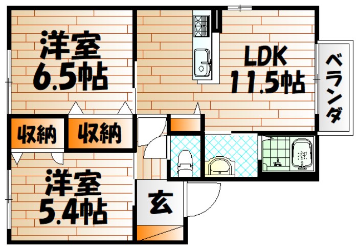 ソレイユ霧ヶ峰 間取り