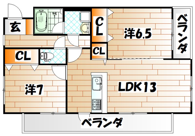 高峰第6晴和ビル 間取り