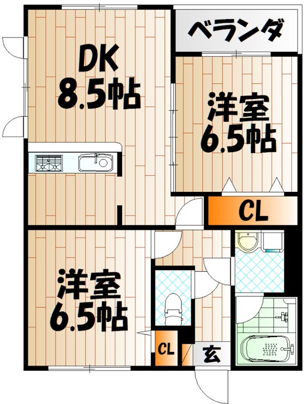 高峰第6晴和ビル 間取り